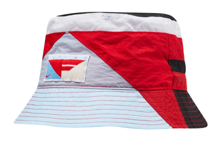 Nike 图案贴标 渔夫帽 男女同款 蓝红黑拼色 / Панама Nike Fisherman Hat CT0179-436