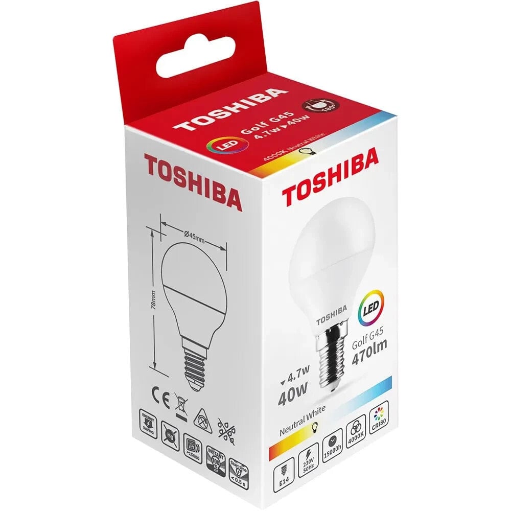 TOSHIBA 384792 G45 E14 5W led bulb