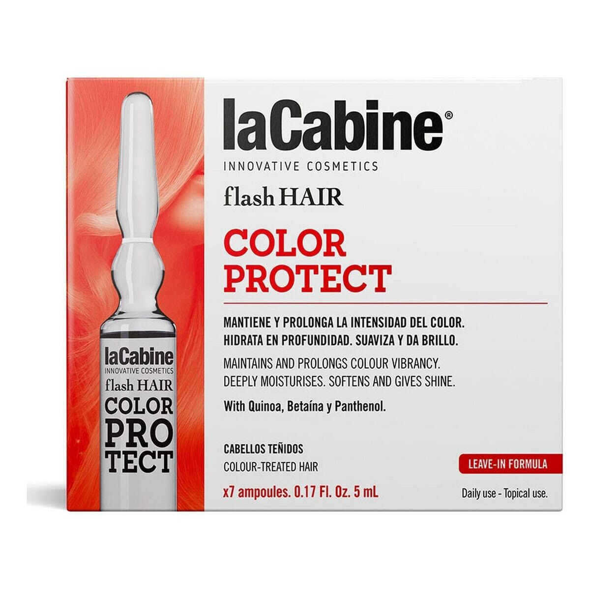 La Cabine Flash Hair Color Protect Ampules Ампулы для защиты цвета окрашенных волос 7 х 5 мл
