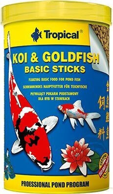 Tropical Pokarm dla rybek Koi & Goldifsh Basic Sticks 4Kg (40372)