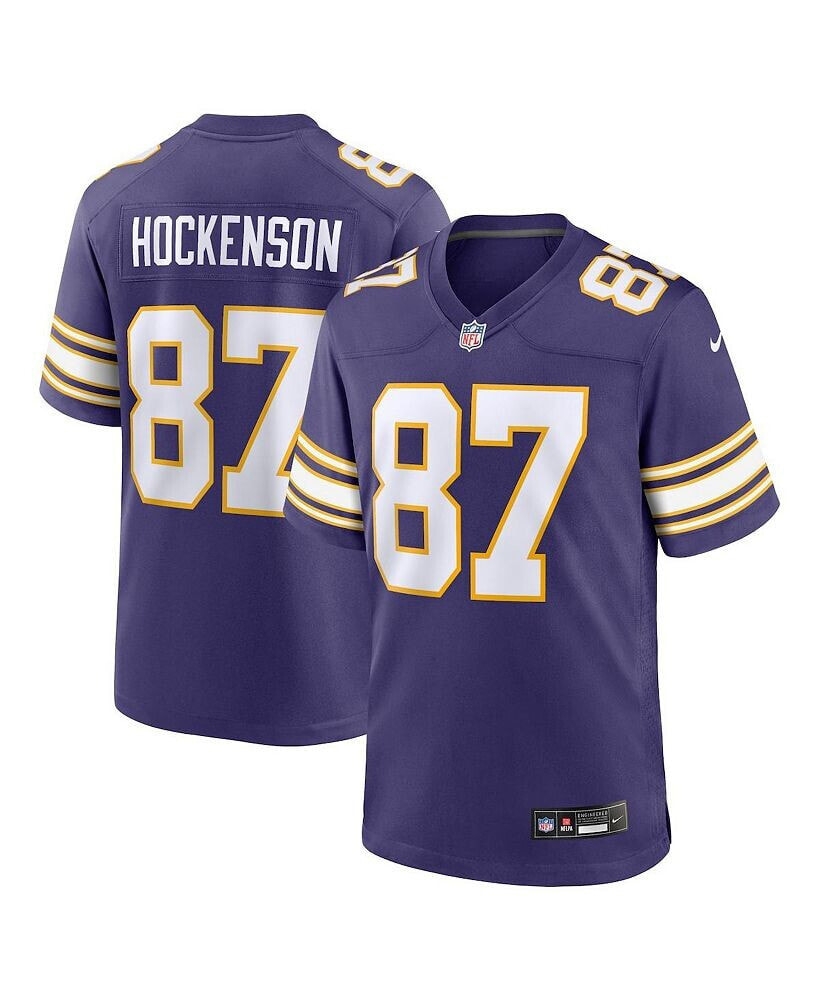Nike men's T.J. Hockenson Purple Minnesota Vikings Classic Player Game Jersey