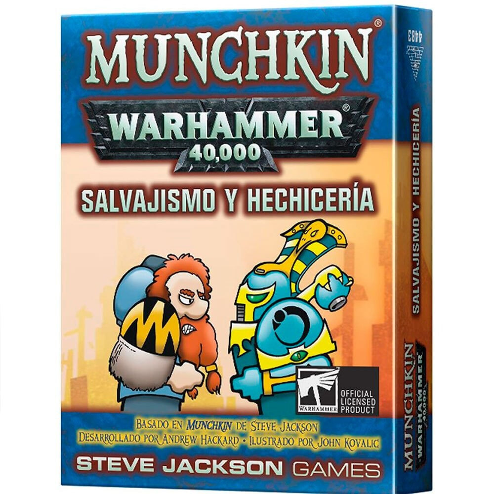 ASMODEE Munchkin Warhammer 40000 Salvajismo Y Hechicera Spanish Board Game