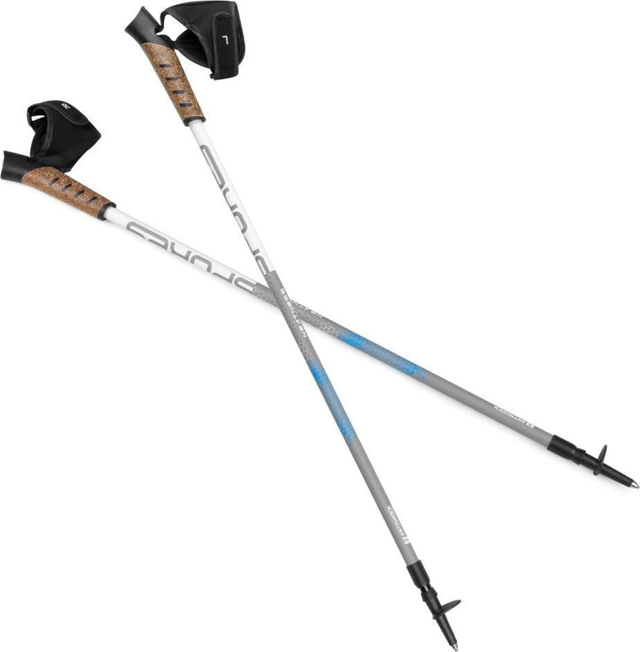 Spokey Kije nordic walking Neatness II 140cm biało-szare