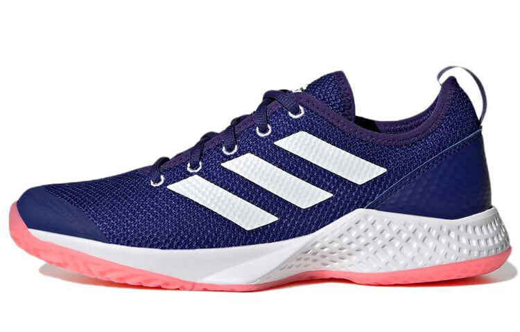 adidas Court Flash 休闲 低帮 网球鞋 女款 紫色 / Обувь спортивная Adidas CourtFlash GZ0707