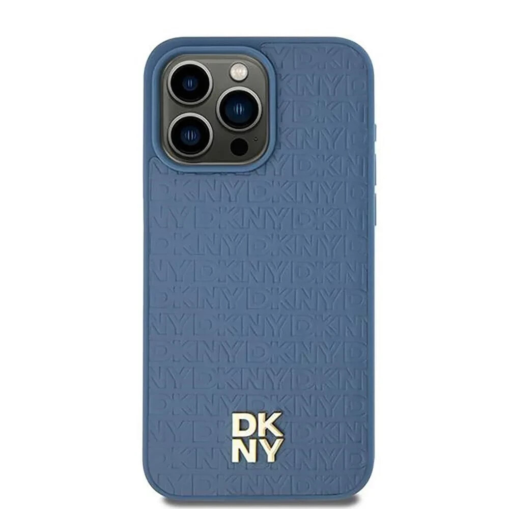 DKNY Dkhmp15Spshrpsb iPhone 151413 6.1 Niebieski Leather Pattern phone case