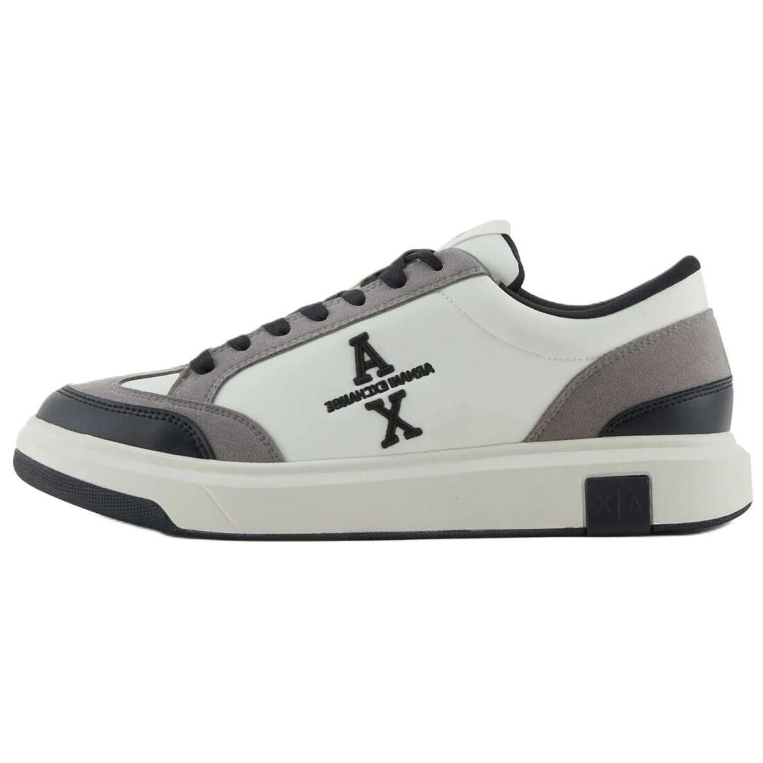 ARMANI EXCHANGE Casual Shoes Men Low-Top White Gray