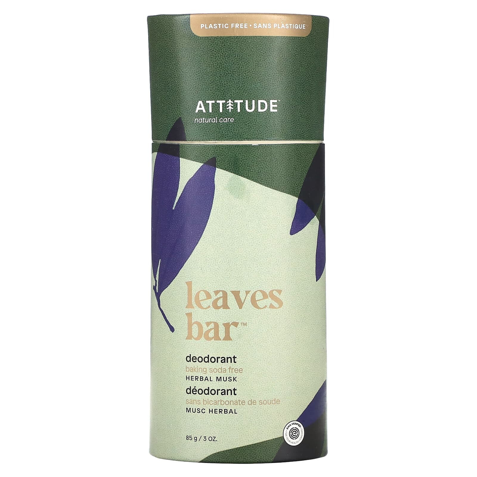 Leaves Bar Deodorant, Sandalwood, 3 oz (85 g)