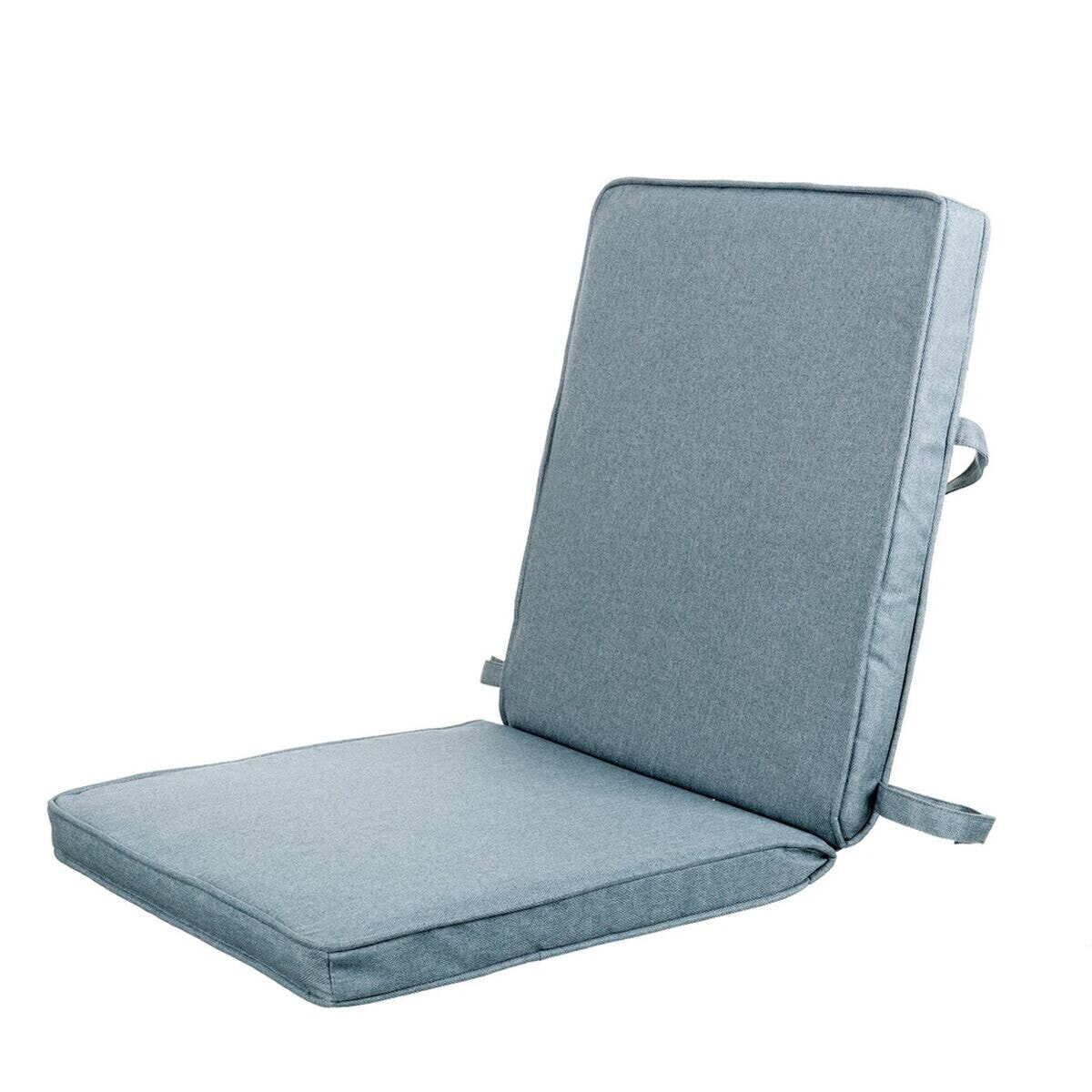 Chair cushion Blue 90 x 40 x 4 cm