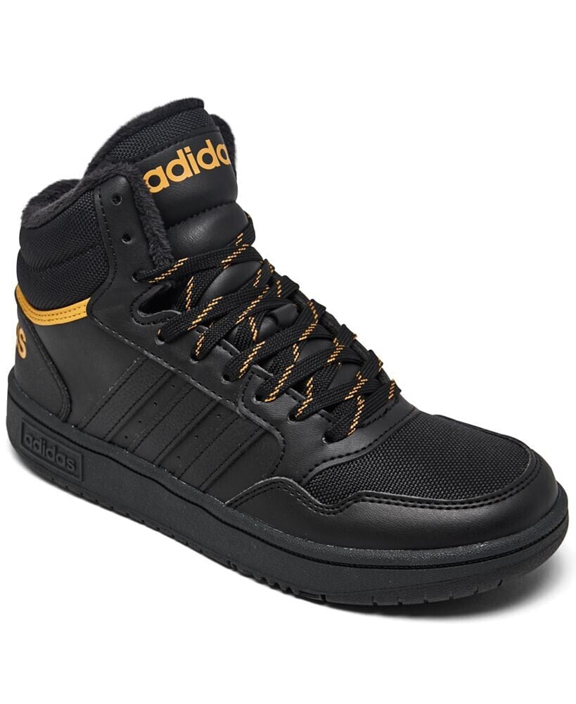 adidas big Kids Hoops 3.0 Mid Classic Casual Sneakers from Finish Line