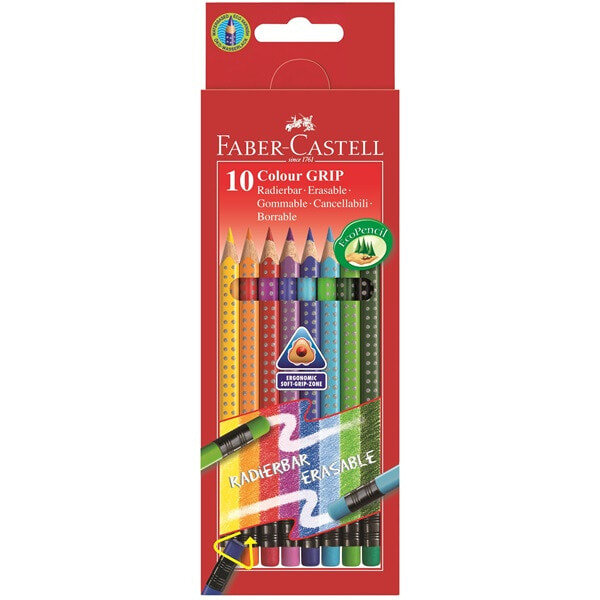 Faber-Castell Colour GRIP цветной карандаш 10 шт 116613