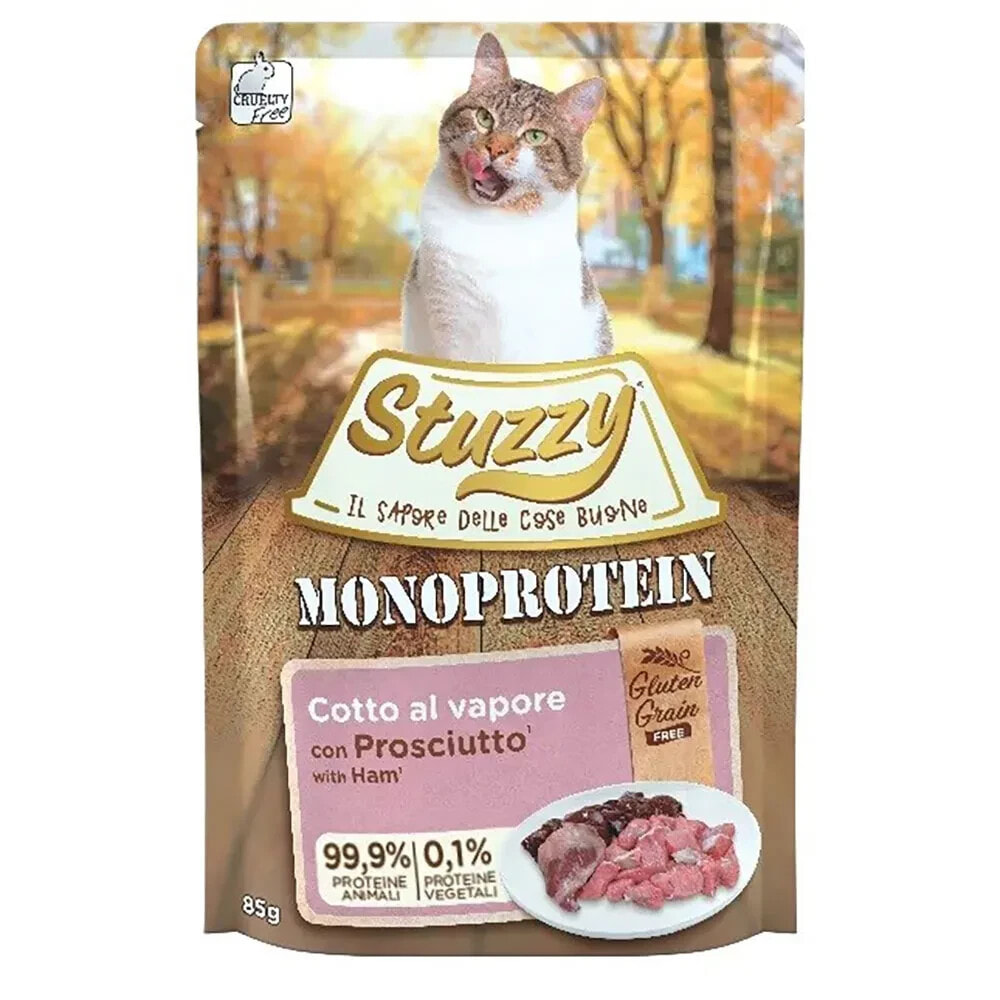 STUZZY Monoprotein ham wet cat food 85g