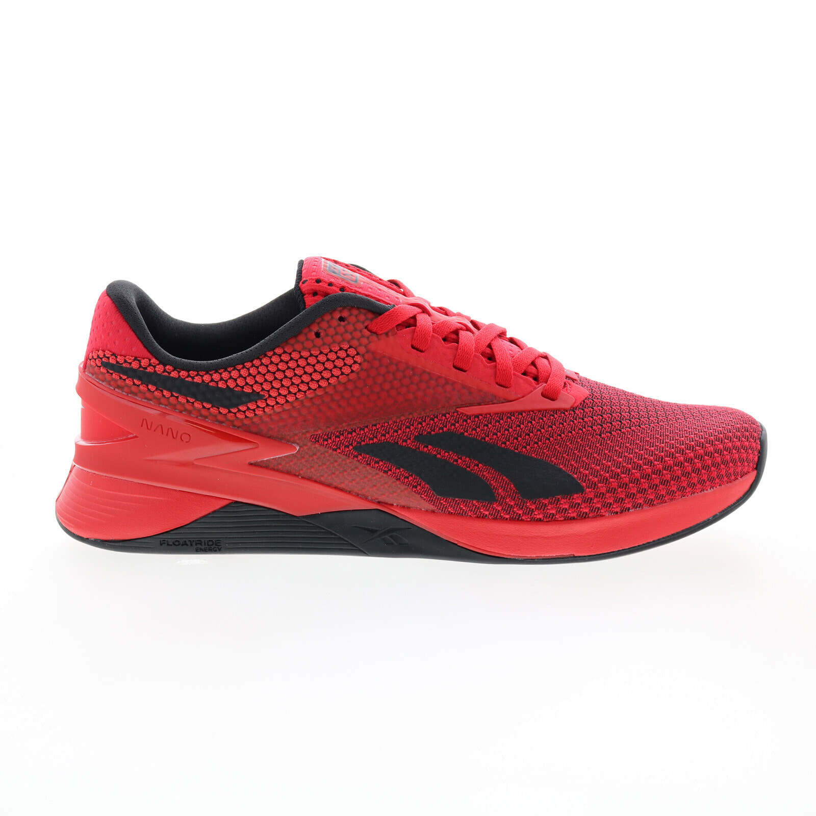 Reebok Nano X3 HP6043 Mens Red Synthetic Athletic Cross Training Shoes