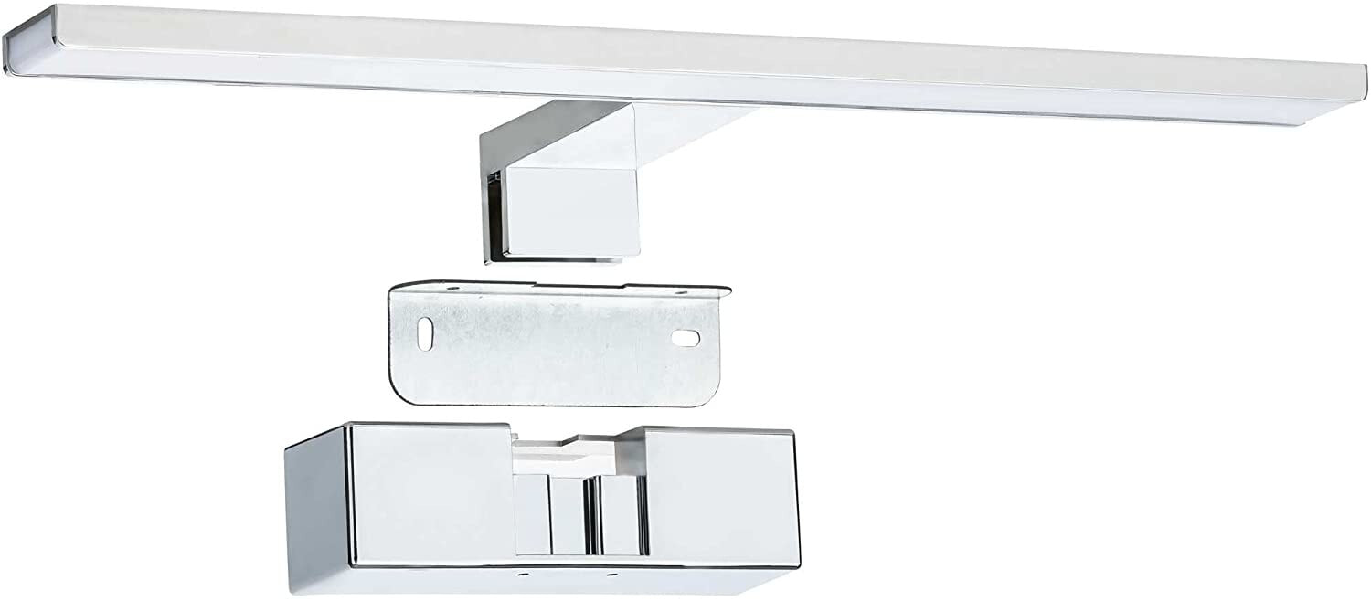 SEBSON® LED Зеркальный светильник 40 см для ванной комнаты Зеркало IP44 Освещение шкафа + настенный светильник + зажимной светильник Нейтральный белый 4000K 8W 600lm 230V Алюминиевый светильник для макияжа