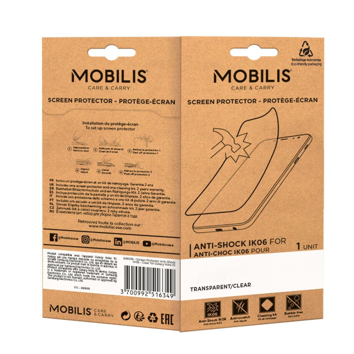 Защита для экрана для телефона Mobilis 036260 CT30 XP