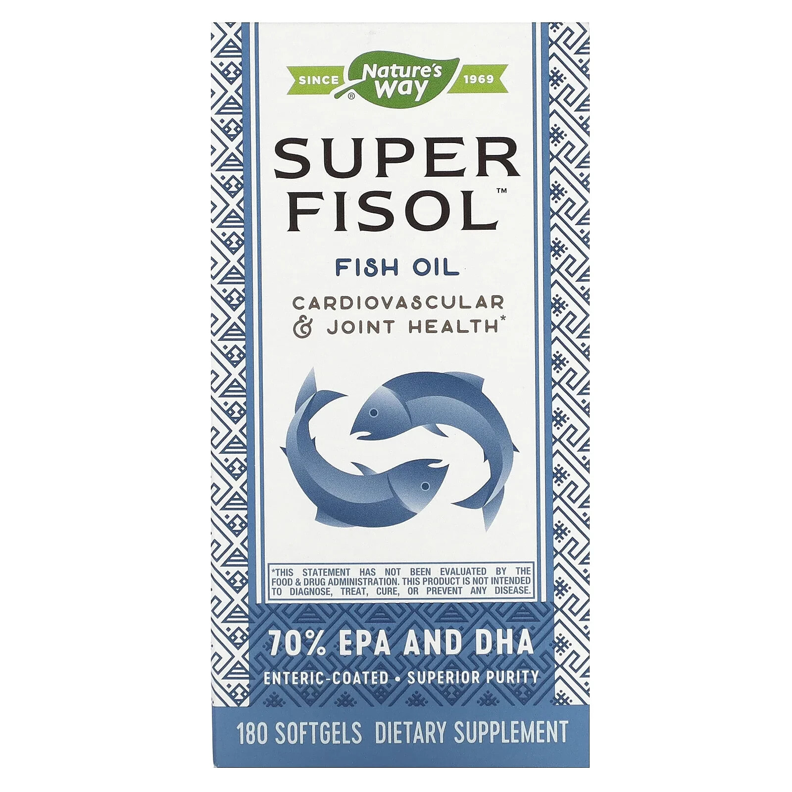 Натурес Вэй, Super Fisol, рыбий жир, 180 мягких таблеток