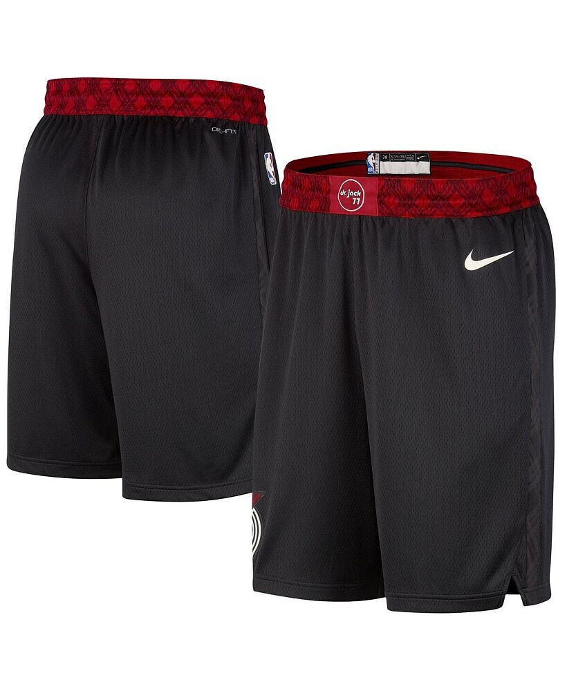 Nike men's Black Portland Trail Blazers 2023/24 City Edition Swingman Shorts