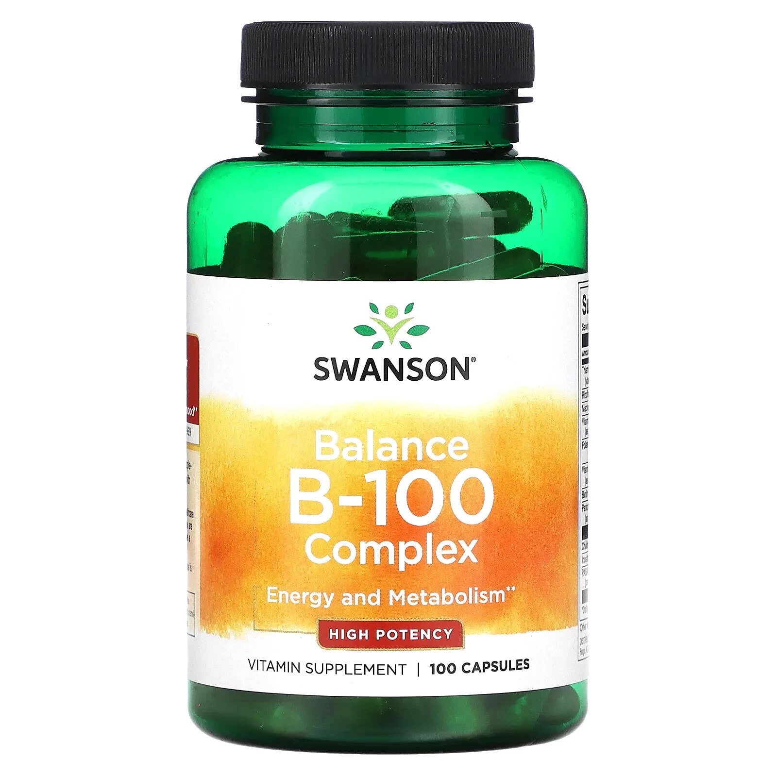 Balance B-100 Complex, High Potency, 300 Capsules