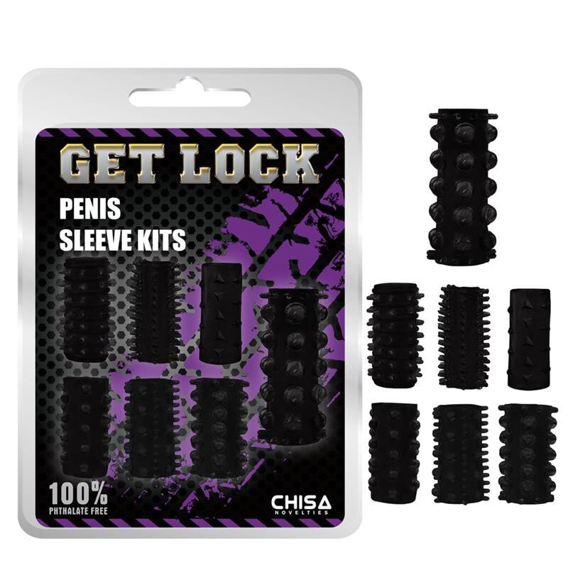 Аксессуар для взрослых CHISA Penis Sleeve Kits-Black