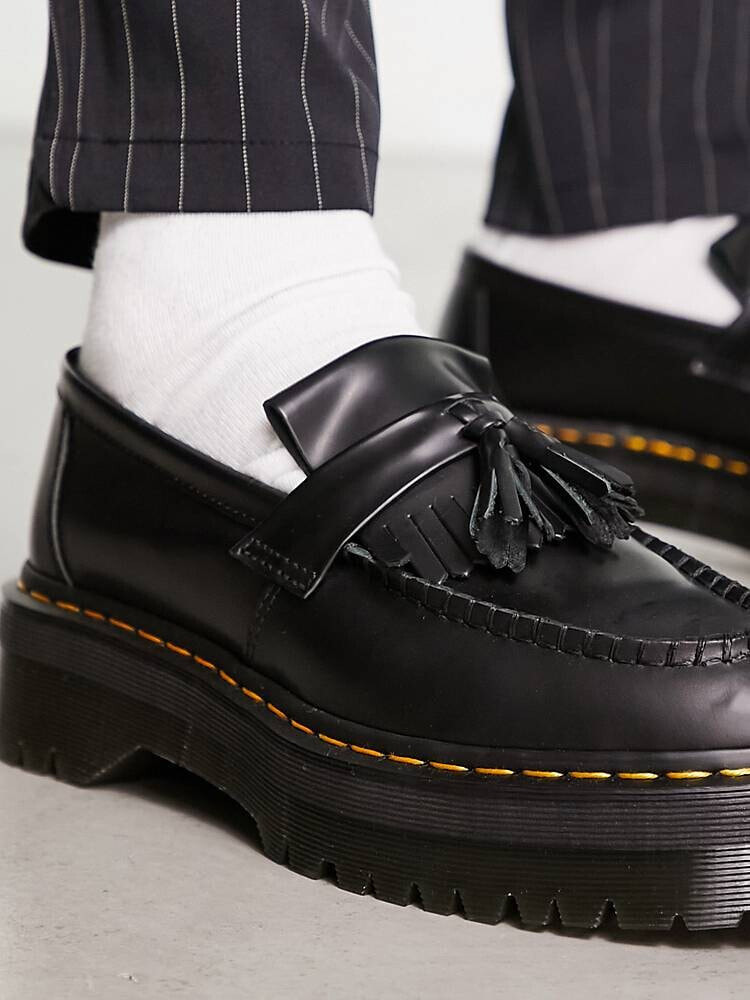 Dr Martens Adrian quad loafers black smooth leather лоферы Размер: US 8  купить недорого в интернет-магазине bigsaleday.ru