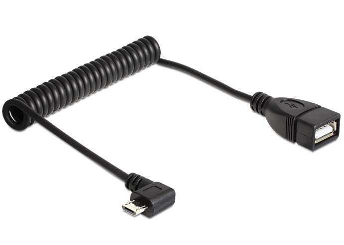 DeLOCK 83354 USB кабель 0,5 m 2.0 Micro-USB B USB A Черный