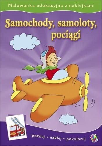 Раскраска для рисования Skrzat Malowanki edukacyjne - Samochody,samoloty (45132)