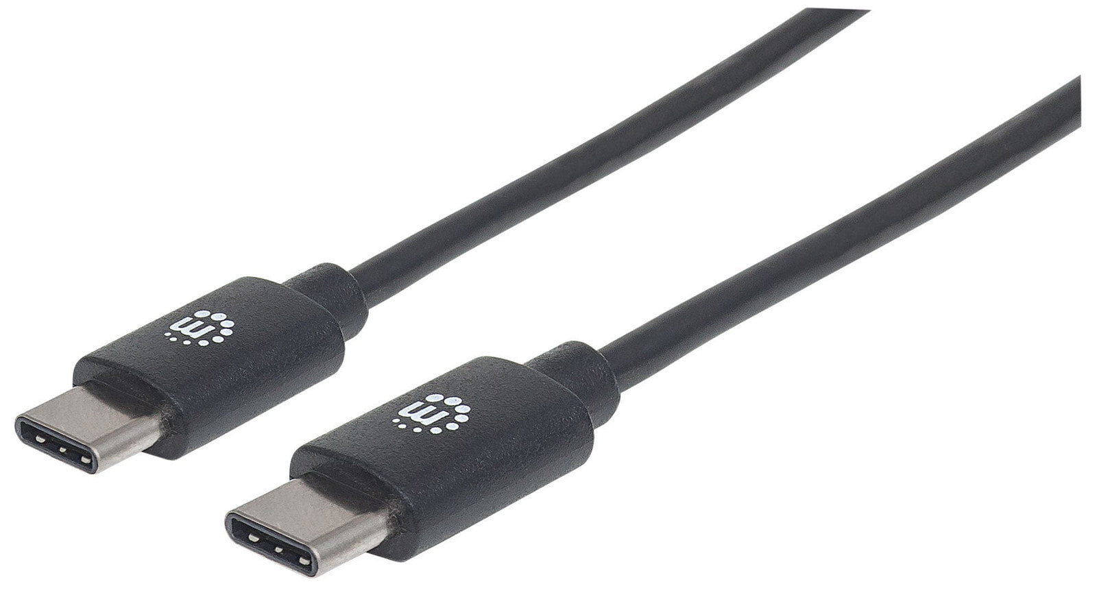 Manhattan 354868 USB кабель 0,5 m 2.0 USB C USB A Черный