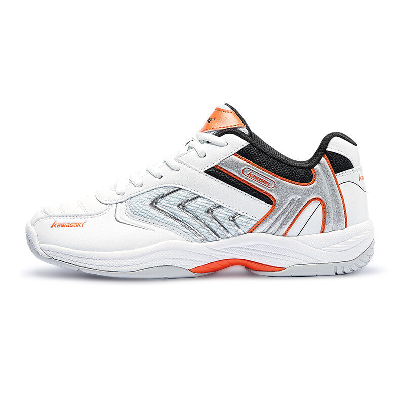 Kawasaki Badminton Shoes Unisex Low-Top White/Orange