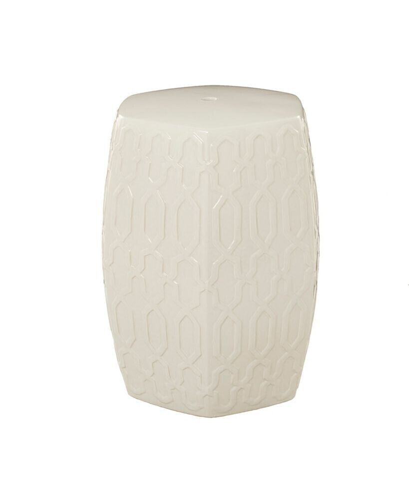 Rosemary Lane cream Ceramic Contemporary Accent Table