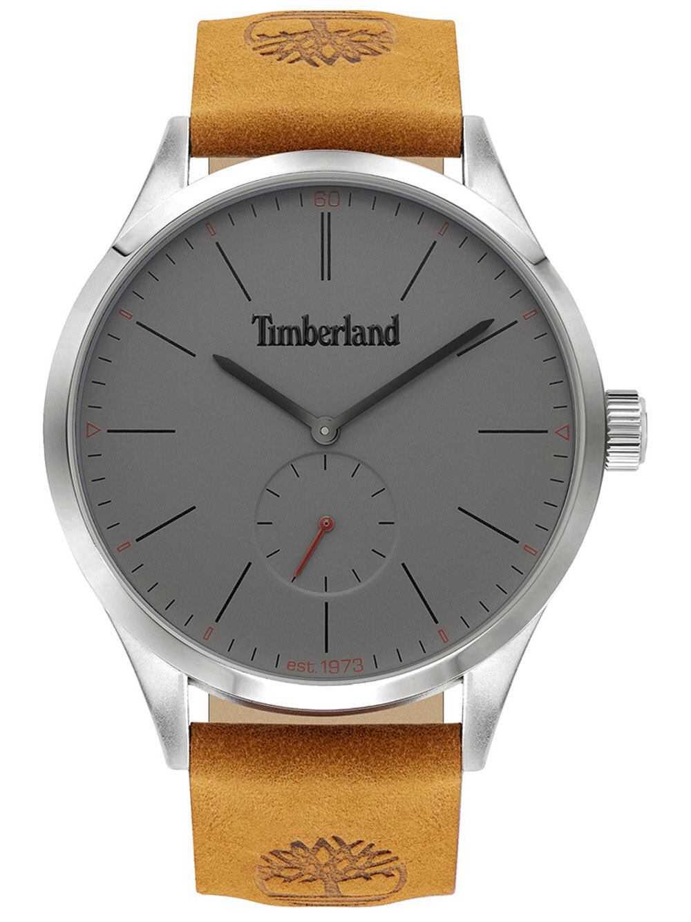 Мужские наручные часы с коричневым кожаным ремешком Timberland TBL16012JYS.13 Lamprey mens 45mm 5ATM