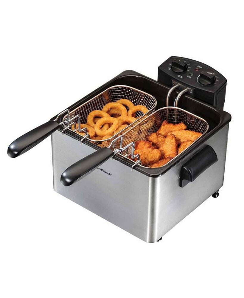 Hamilton Beach professional Home 12 Cup 2 Basket Electric Deep Fat Fryer