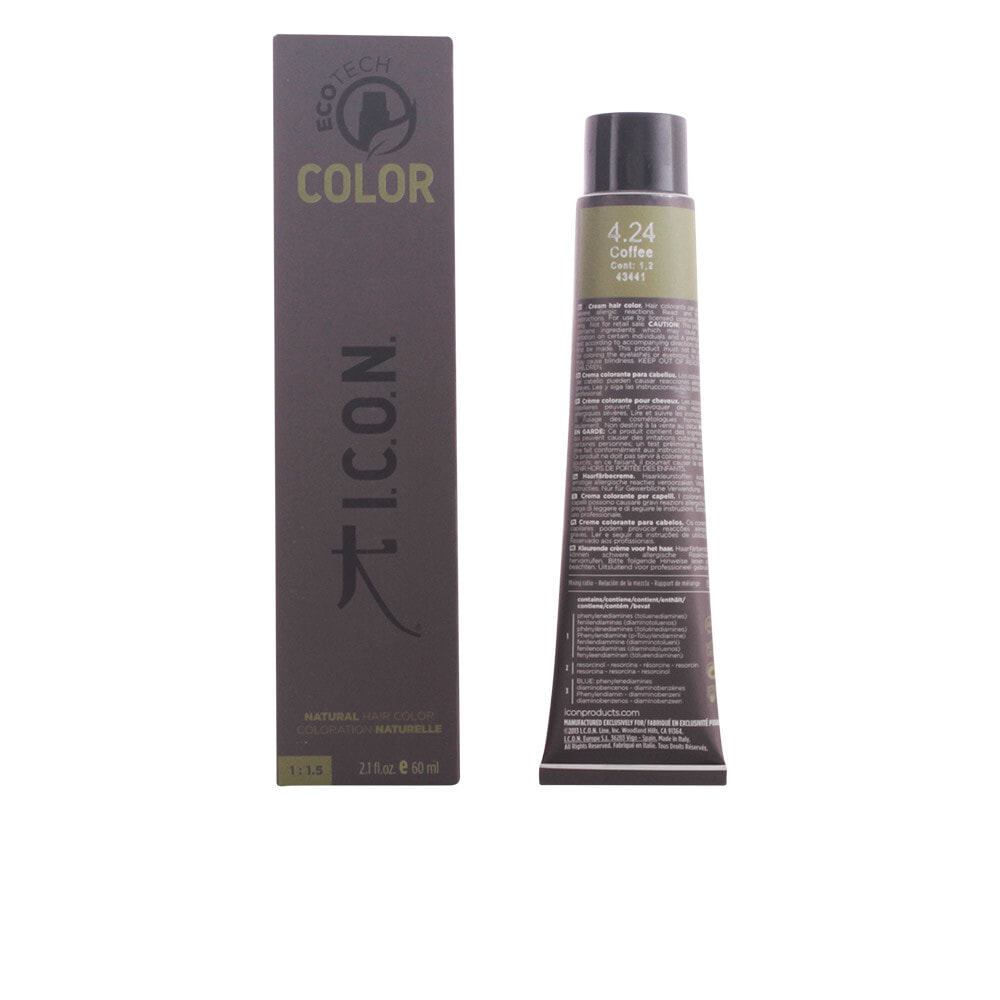 Icon Ecotech Color Natural Hair Color No. 4,24 Coffee Натуральная краска для волос, оттенок кофейный  60 мл