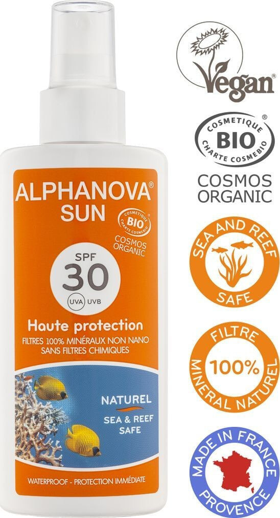 Alphanova Sun Bio SPF30  Солнцезащитный спрей 125 г