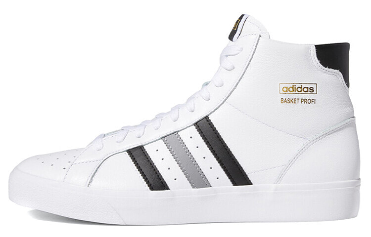 adidas originals Basket Profi 中帮 板鞋 男款 白黑灰 / Кроссовки Adidas Originals Basket FW3639