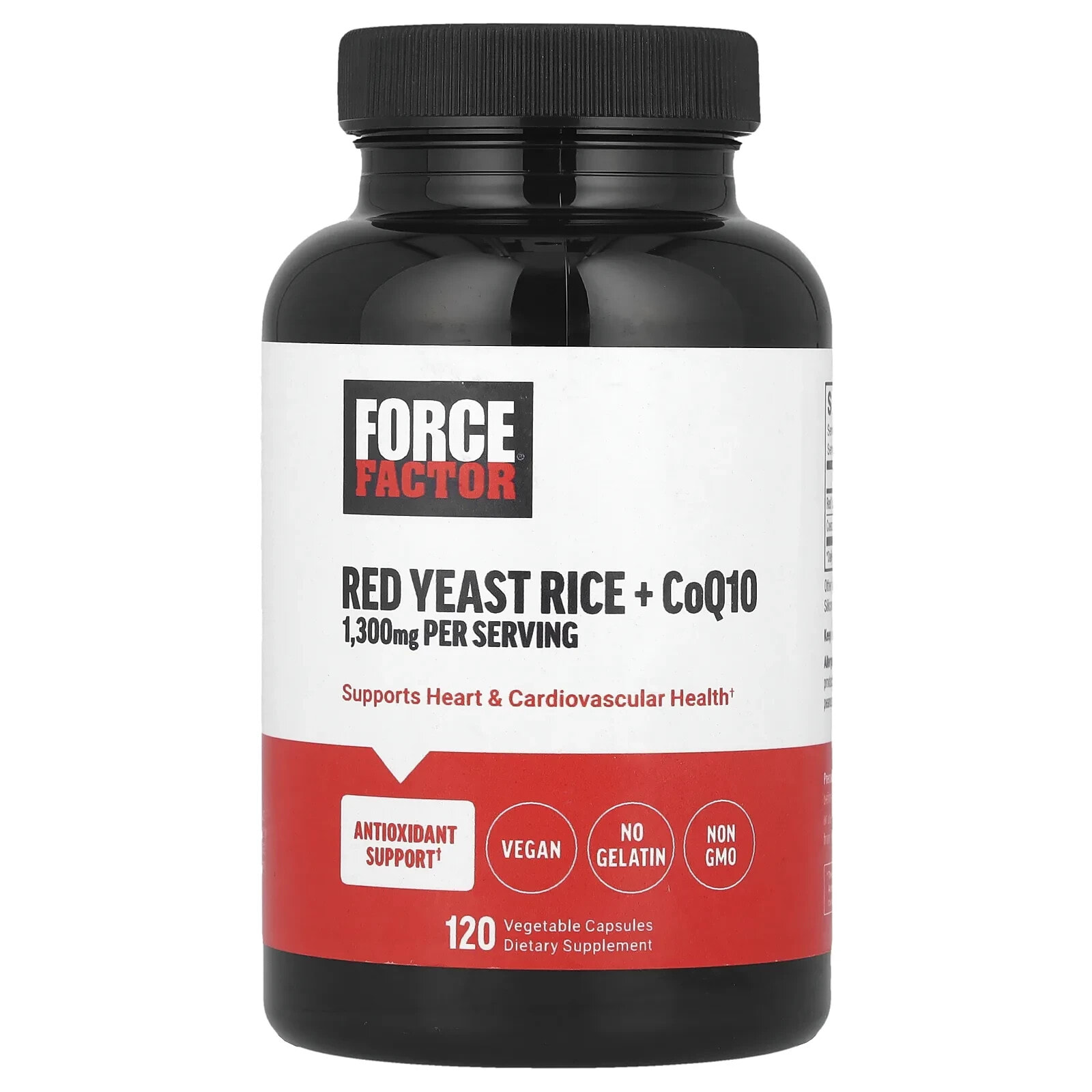 Red Yeast Rice + CoQ10, 120 Vegetable Capsules