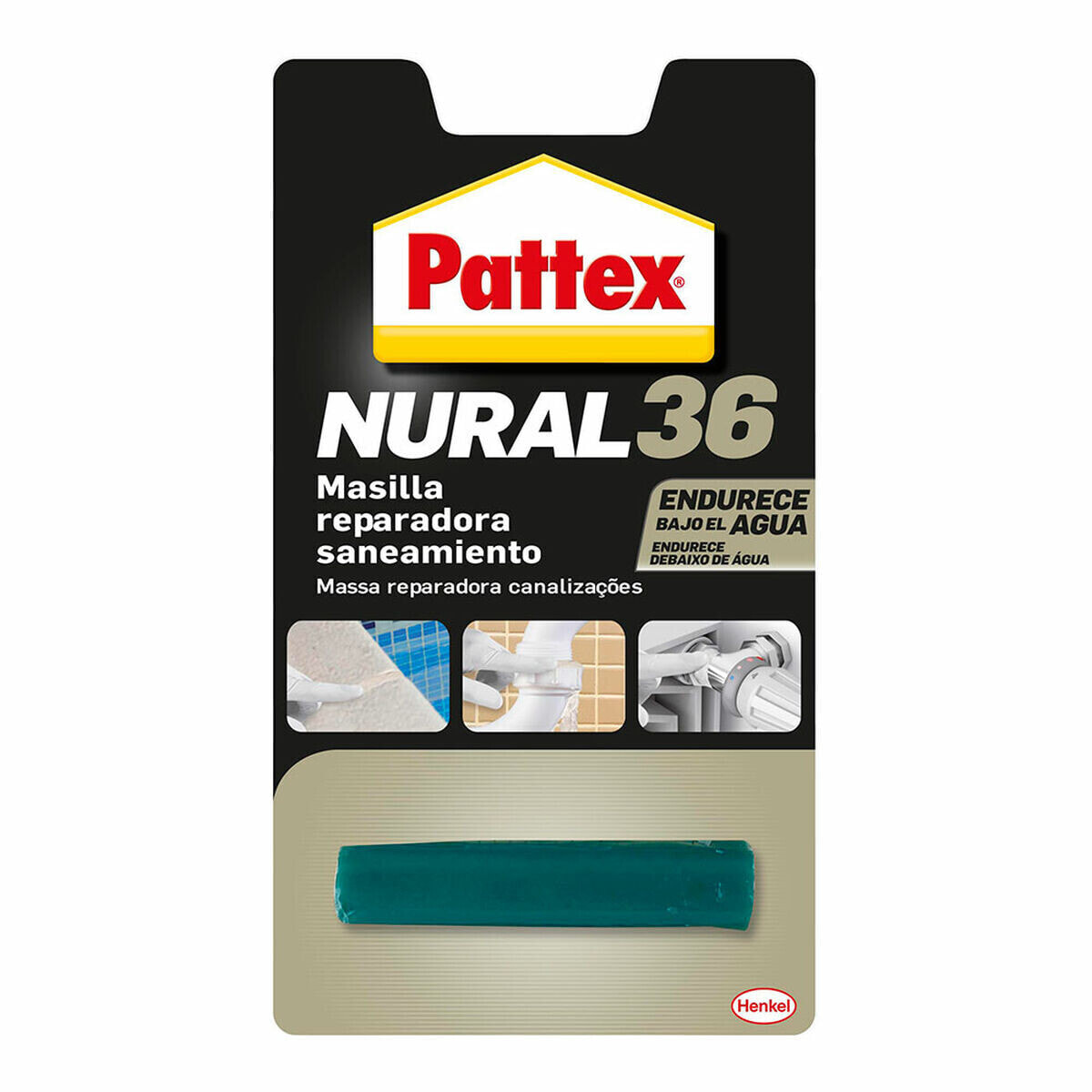 Замазка Pattex Nural 36 Туалеты трубопроводы 65 g
