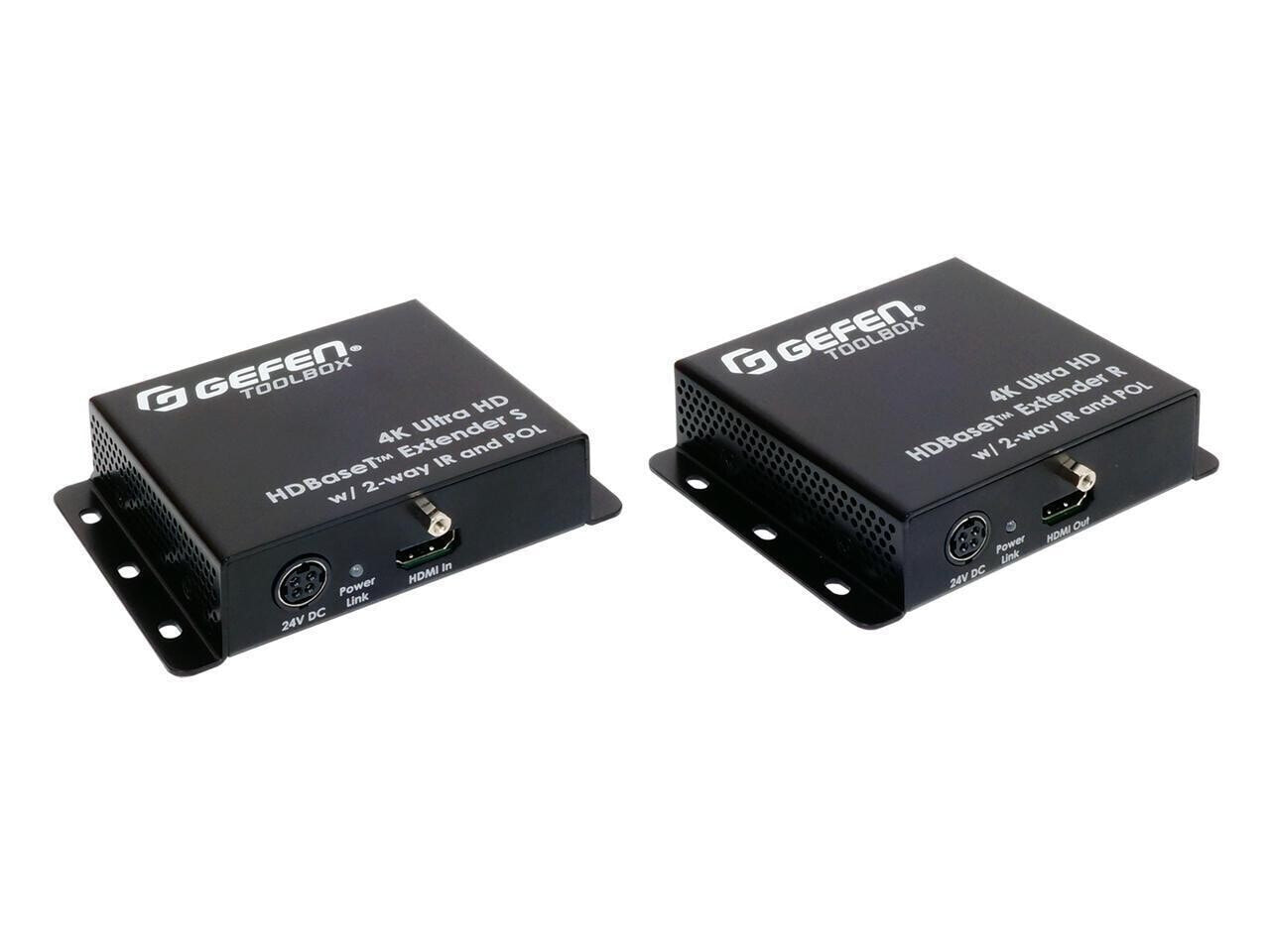 4K Ultra HD HDMI/HDBaseT Extender (Transmitter/Receiver) Set/IR/POL