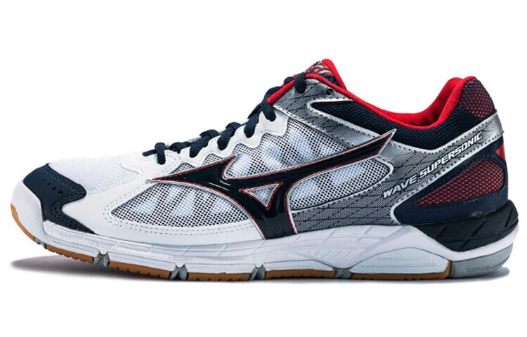 Mizuno Supersonic 低帮 跑步鞋 男女同款 白灰 / Кроссовки Mizuno Supersonic V1GA184014