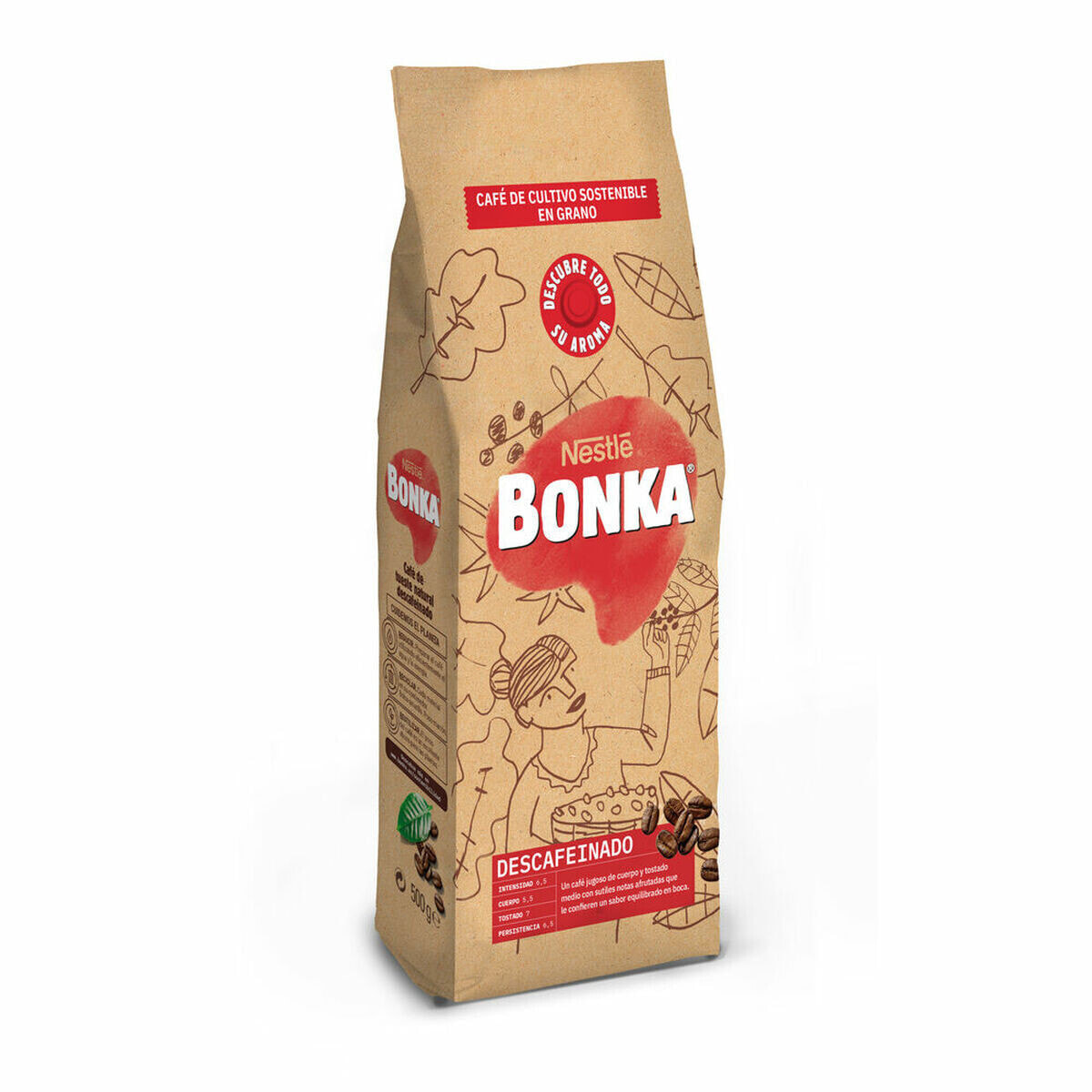 Кофе в зернах Bonka DESCAFEINADO 500g