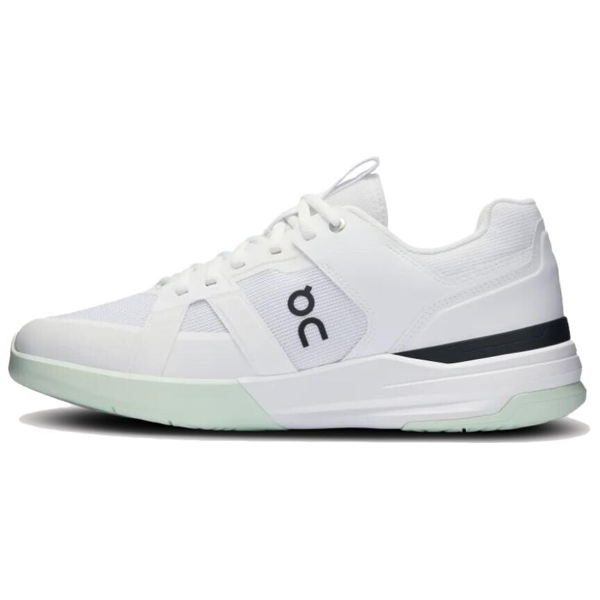 On THE ROGER Clubhouse Pro Tennis Shoes Men Low-Top White | Lima Pea Green