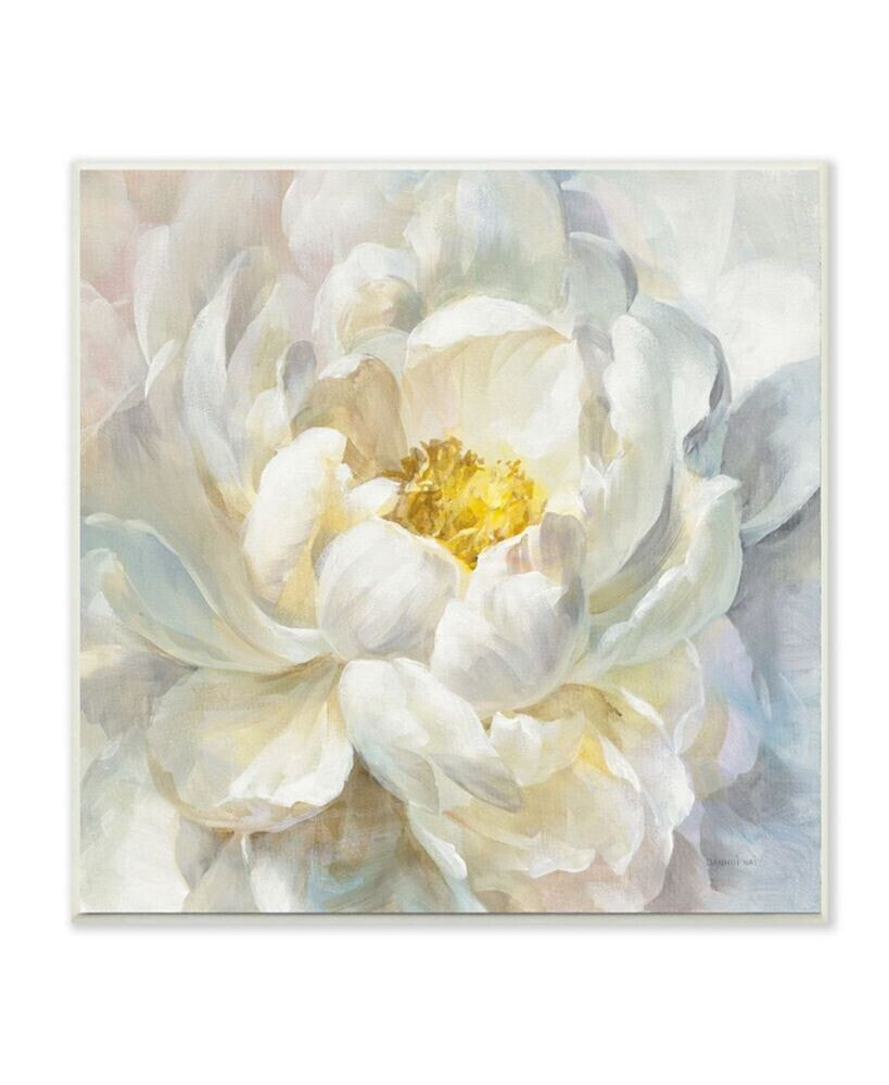 Stupell Industries delicate Flower Petals Soft White Yellow Painting Art, 12