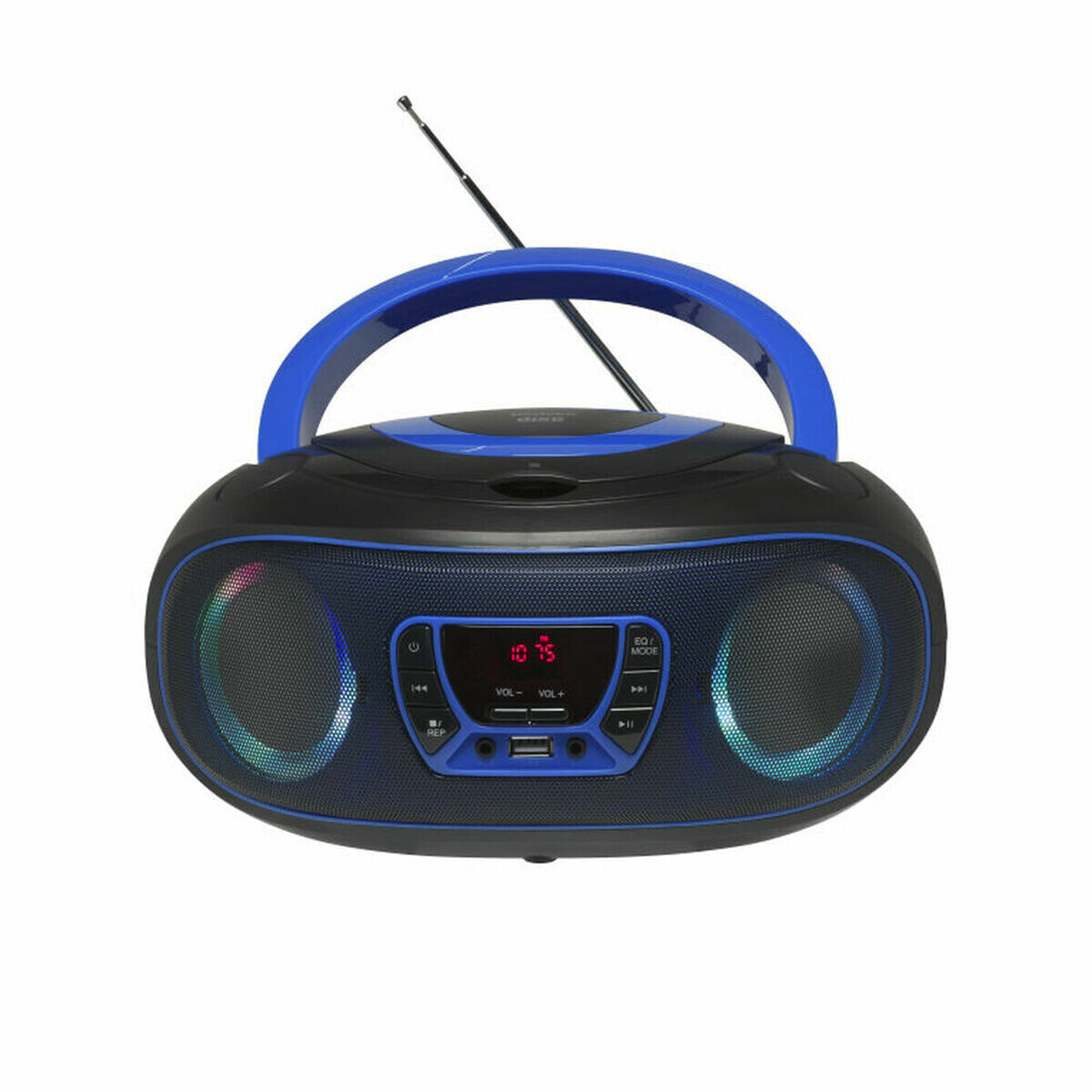 CD-проигрыватель с MP3 и радио Denver Electronics Bluetooth LED LCD Синий Черный/Синий