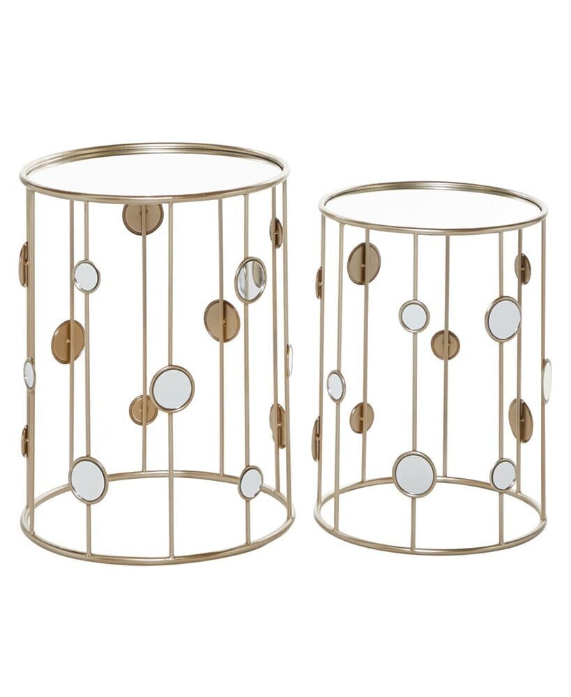 Rosemary Lane metal Contemporary Accent Table, 2 Pieces