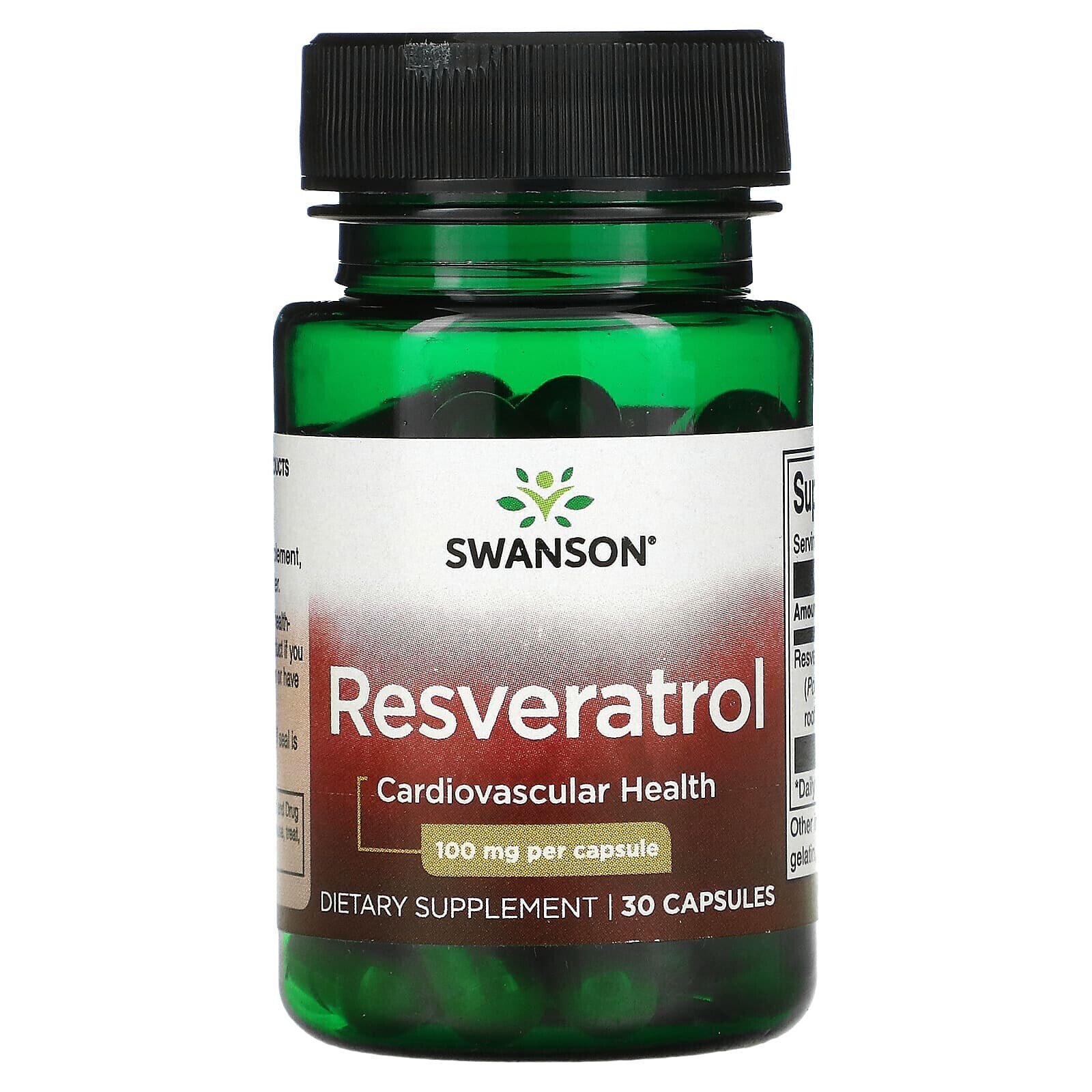 Swanson, Resveratrol, 500 mg, 30 Capsules