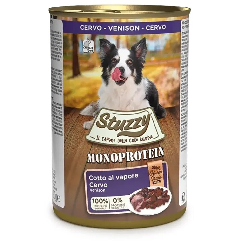 STUZZY Monoprotein venison wet dog food 400g