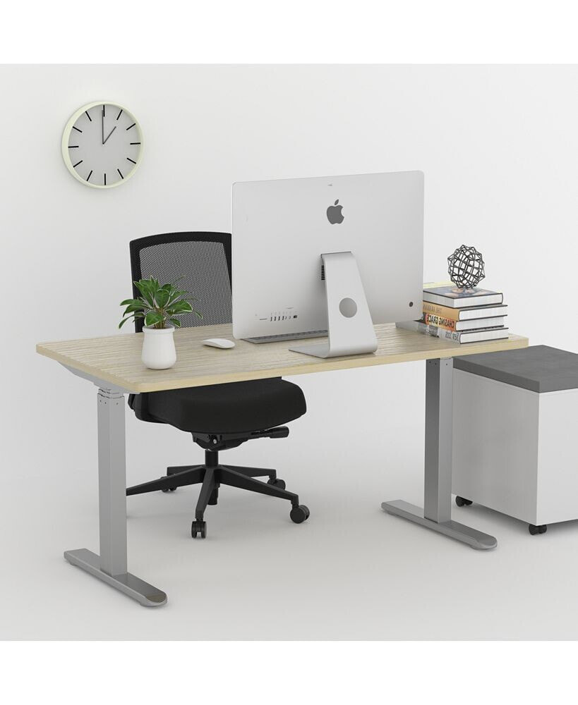 Simplie Fun electric Stand up Desk Frame - ErGear Height Adjustable Table Legs Sit Stand Desk Frame Up to Ergonomic Standing Desk Base Workstation Frame Only