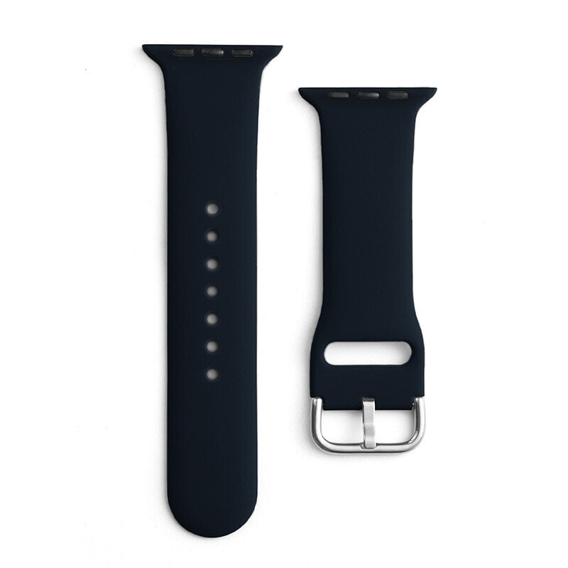 Silikonowy pasek do zegarka Apple Watch Ultra 2-9/SE 42/44/45/49mm Silicone Strap APS czarny