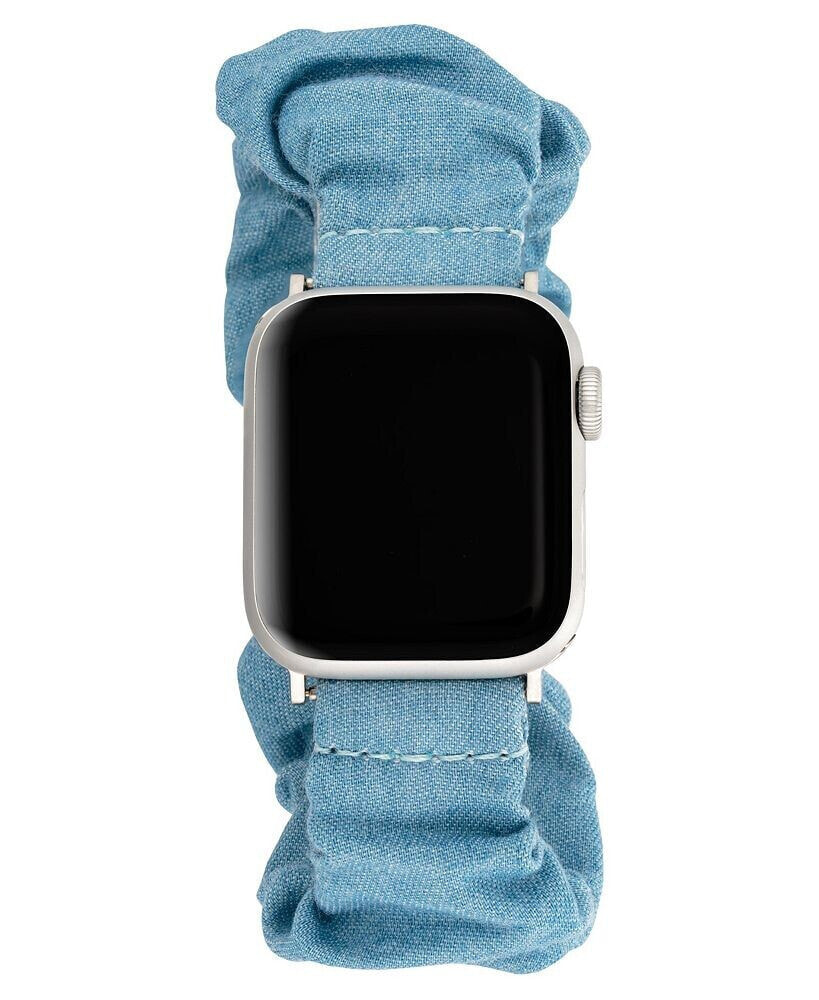 Anne Klein women's Apple Watch Strap Light Blue Denim Band