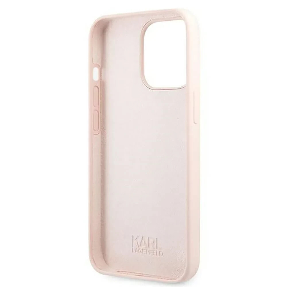 KARL LAGERFELD Klhmp13XSskci iPhone 13 Pro Max 6.7 Silicone Ikonik Karl&Choupette phone case