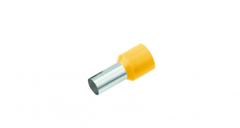Cimco 182246 - Pin terminal - Copper - Straight - Male - Yellow - Tin-plated copper