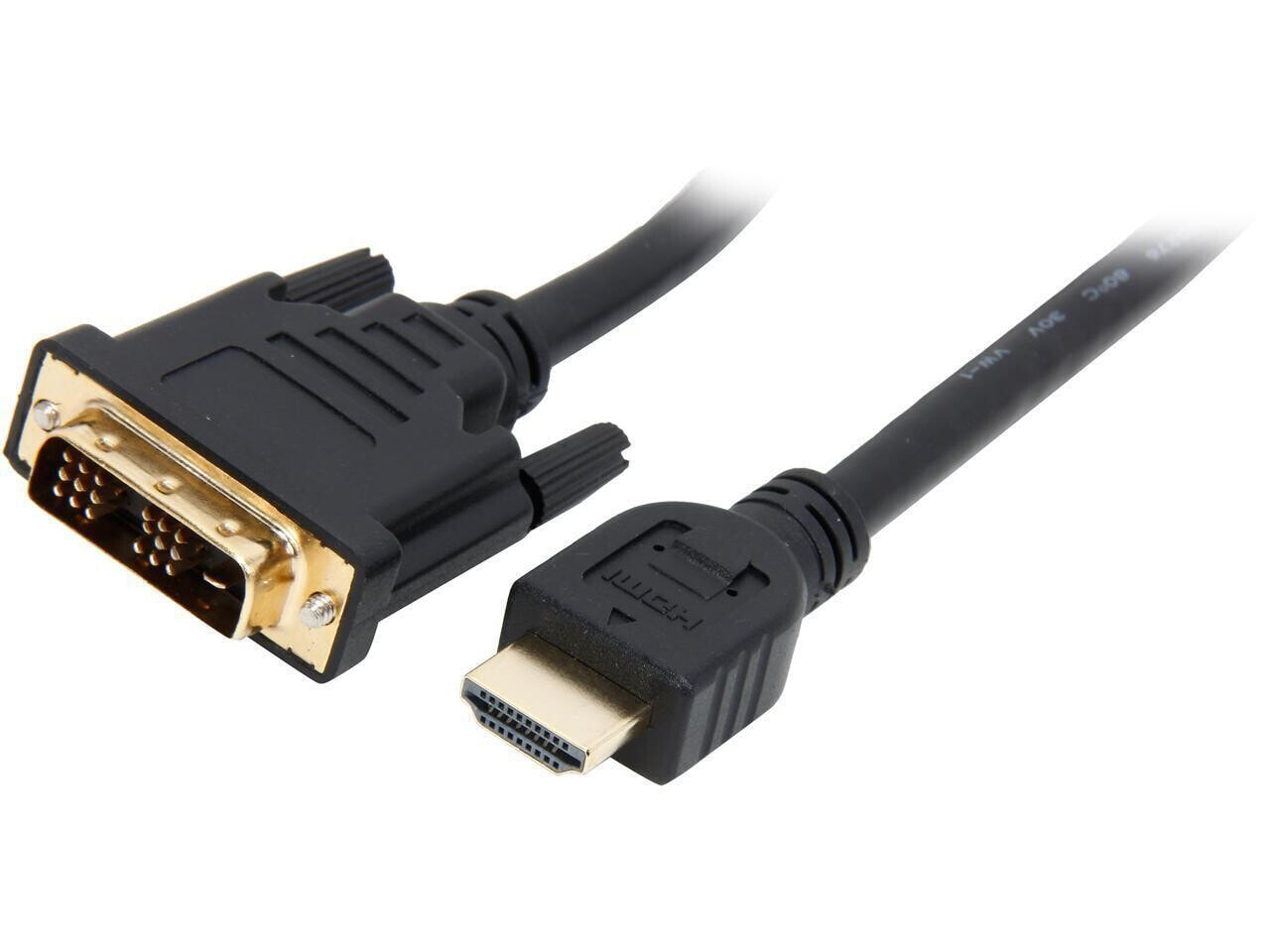 Belkin F2E8242B06 6 ft. Black 1 x HDMI Male to 1 x DVI Male HDMI to DVI Cable Ma